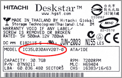 Hitachi IC35L030AVV207-0