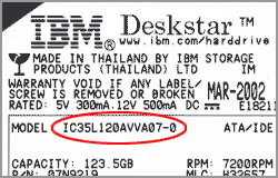 IBM Deskstar IC35L120AVVA07-0