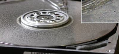 Data recovery head crash
